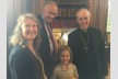 Silvia Dimitrova, Professor David Ford, Silvia's daughter and Archbishop Justin