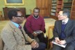 Dr Daniel Eshun, Canon John Kafwanka and Daniel Chae in conversation