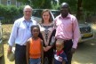Graham Kings and Katie Wambui Kings with the late Joseph Taban and his children in July 2011. Joseph Taban was the former principal of Bishop Gwynne College, Juba, South Sudan.
