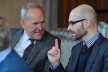 Bruce Gillingham and Zack Guiliano discuss the lecture 