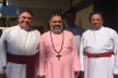 Bishop Graham Kings with Mathews Mar Makarios, Bp of Kottayam-Kochi, Mar Thoma Church, & Cherian Thomas, Dir of ECC