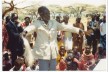 Paulo Lobur gives a Kenyan blessing at the end of Holy Communion, following the confirmation of a group of Turkana women at Isiolo, Kenya, June 1985