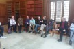 Attendees at the Mission Theology in the Anglican Communion seminar by Professor John Mbiti ask questions following the seminar